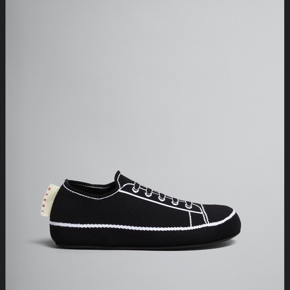MARNI Intarsia Knit Printed Logo Sneakers Slip On Shoes EU 40 US Mens 7 Womens 9 - Picture 4 of 13